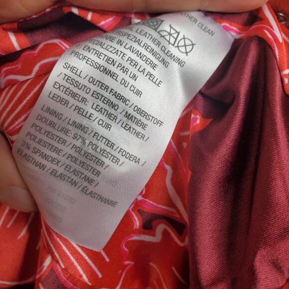 Isaac Mizrahi Live Leather Biker Jacket Size 2 - Picture 10 of 12